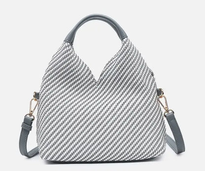 Cecily Woven Hobo Bag