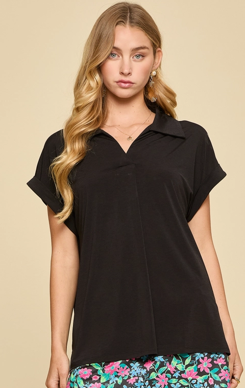 Dolman Sleeve Relaxed Blouse