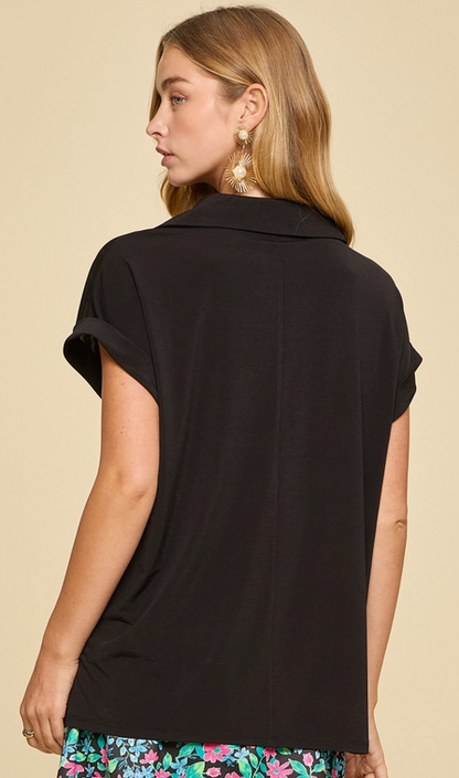 Dolman Sleeve Relaxed Blouse
