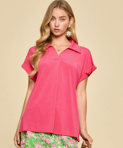 Dolman Sleeve Relaxed Blouse