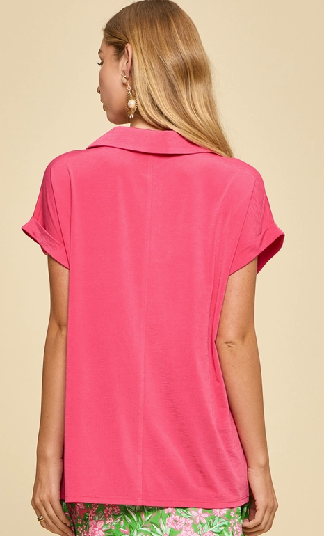 Dolman Sleeve Relaxed Blouse