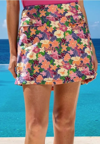 Sun-Cool Everyday Skort Navy Multi