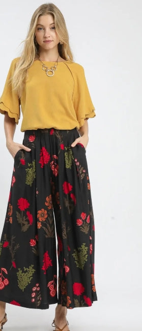 Black Mix Boho Pant