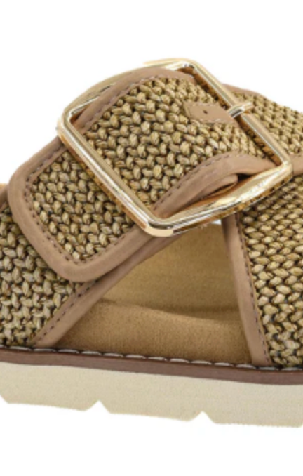 Booked Out Tan Sandal