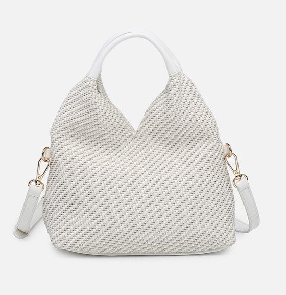 Cecily Woven Hobo Bag
