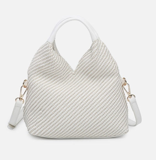 Cecily Woven Hobo Bag