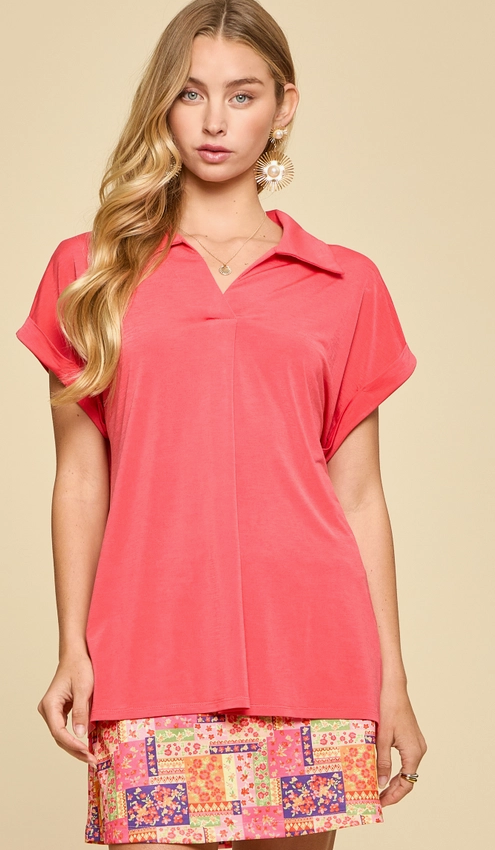 Dolman Sleeve Relaxed Blouse