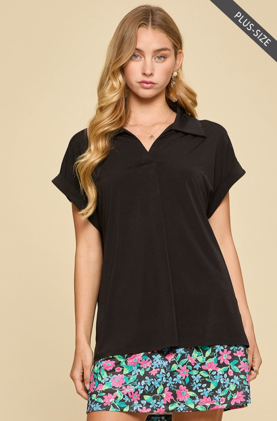 Dolman Sleeve Blouse Plus