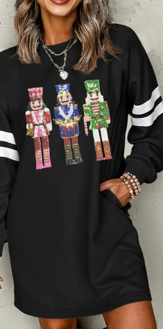 Nutcracker Sweatshirt Dress
