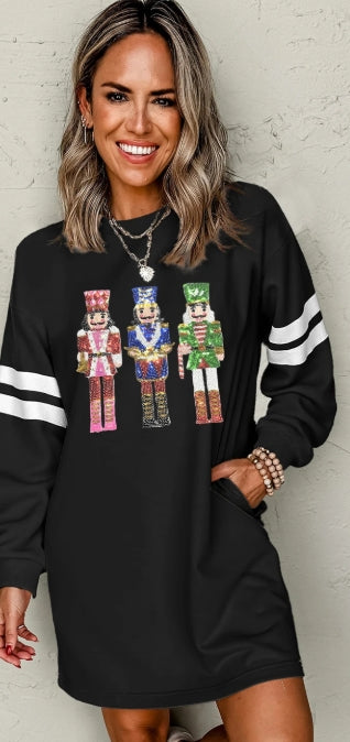 Nutcracker Sweatshirt Dress