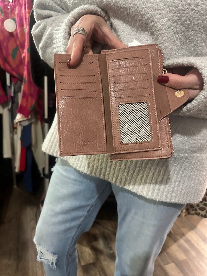 Kyla Wallet / Dark Rose