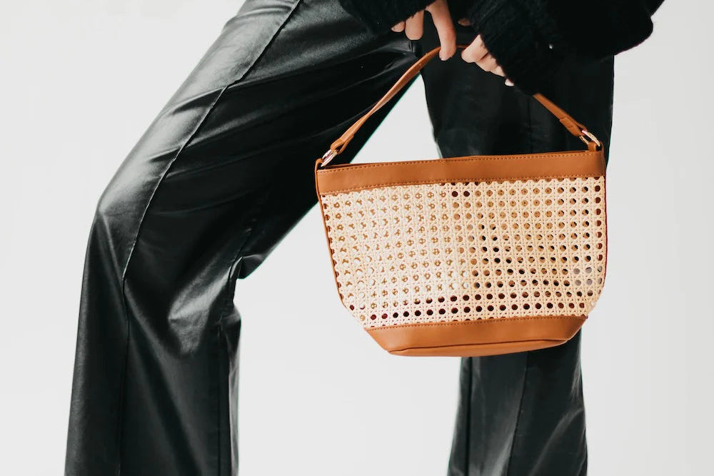 Bryce Woven Bucket Bag
