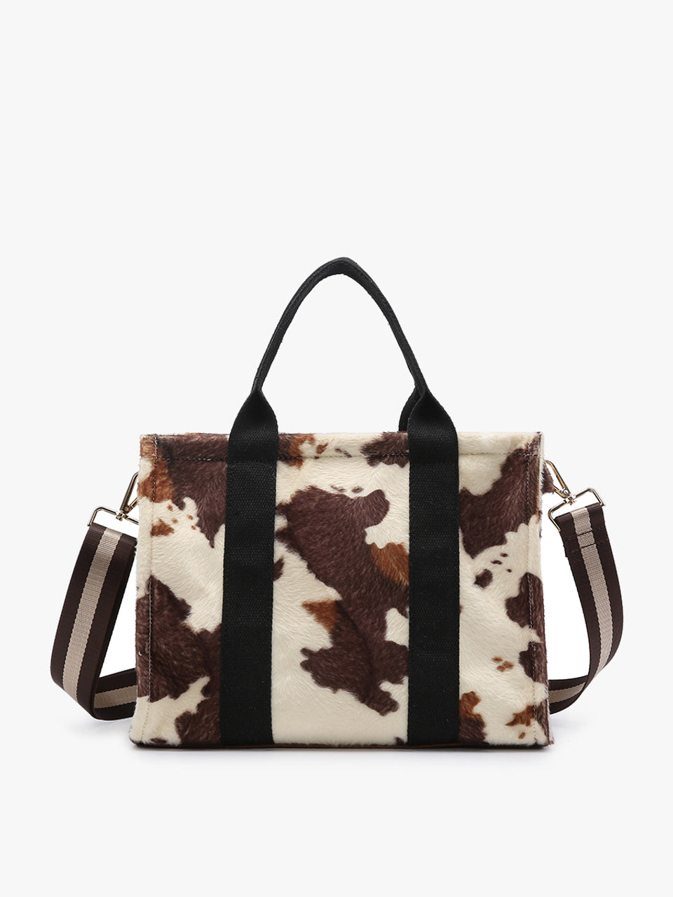 Cow Print Satchel w/ Guitar Strap