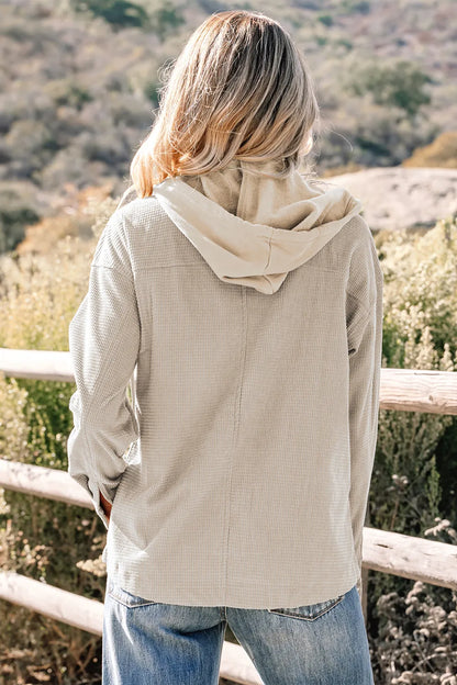 Textured Hooded Jacket