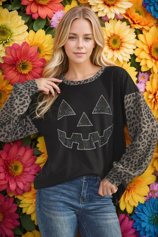 Leopard Pumpkin Top